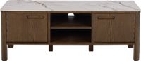 Giga Living Tv-Meubel Wilven - Beige Keramiek Walnoot - 120x40x45cm