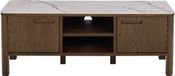 Giga Living Tv-Meubel Wilven - Beige Keramiek Walnoot - 120x40x45cm