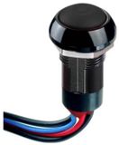 APEM IPR1FAD2 IP Series Drukschakelaar 12 V/DC 4 A 1x aan/uit Continu (Ø x h) 12 mm x 20 mm IP67 1 stuk(s)