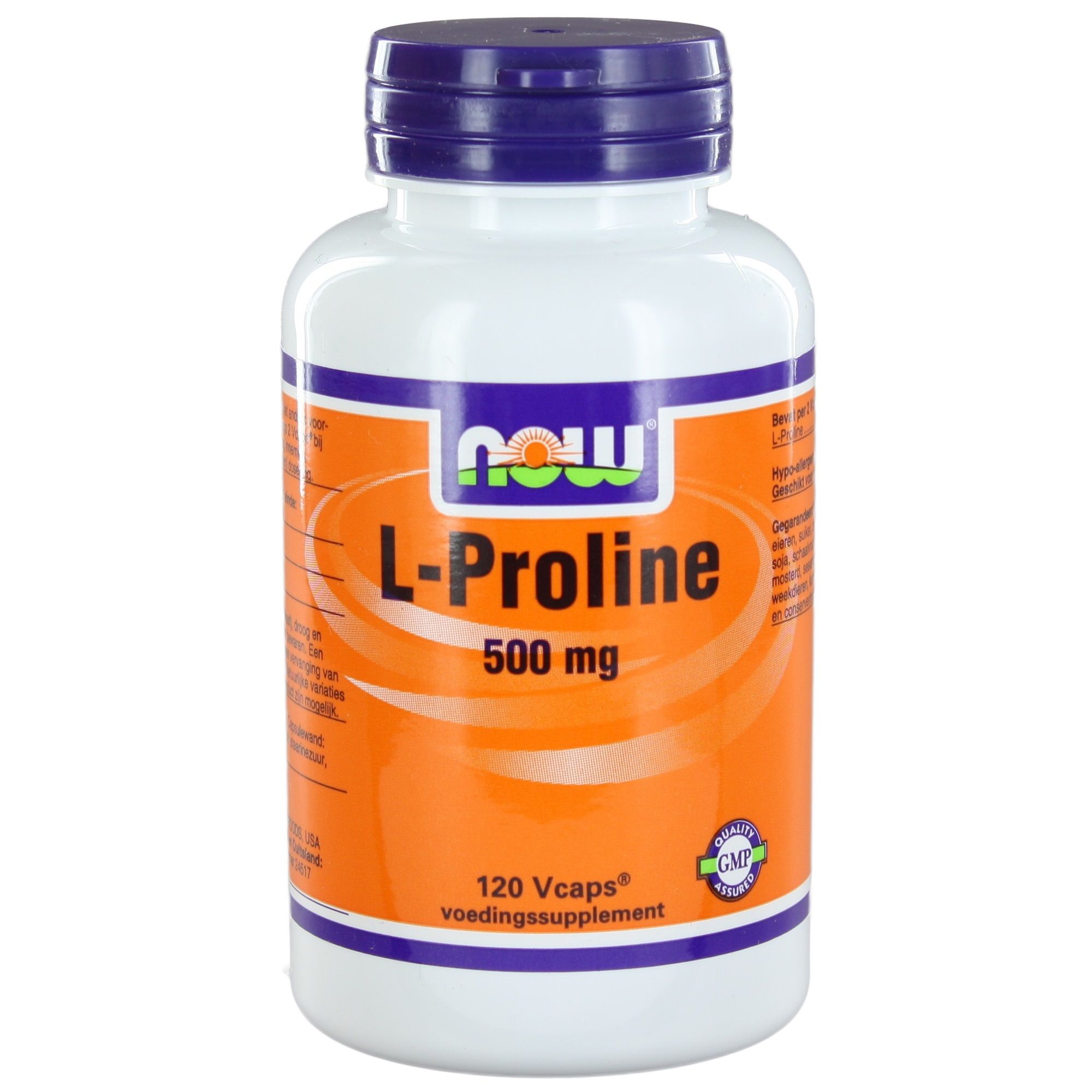 NOW L-Proline 500mg Capsules 120st