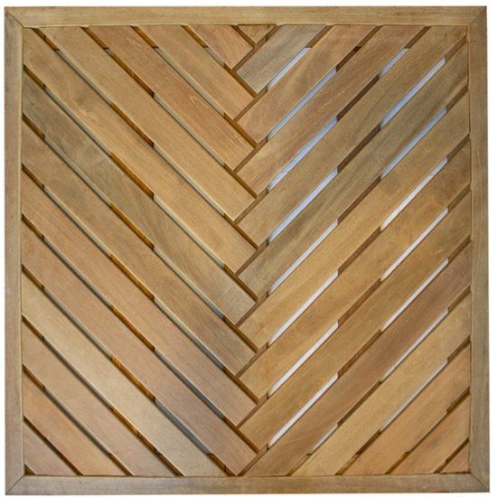 Intergard Vlondertegel 100x100cm hardhout (visgraat)