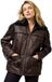 Wrangler VESTE FRANGES MARRON CUIR XS