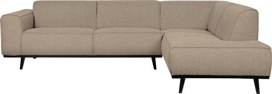 WOOOD Statement Corner Sofa Right - Boucle - Beige - 77x274x210 cm