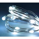 Merkloos / Sans marque Lumineo draadverlichting - 3x pakjes - 20 led lampjes - helder wit - 95 cm - lichtdraad - kerstverlichting