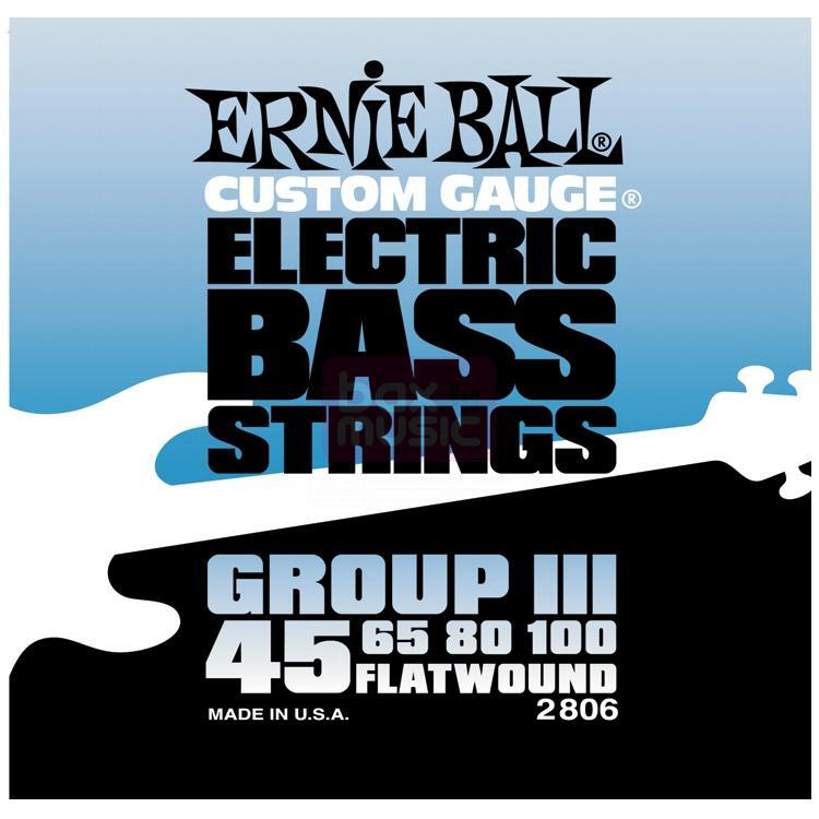 Ernie Ball 2806 Flatwound Bass String Group III 45 - 105