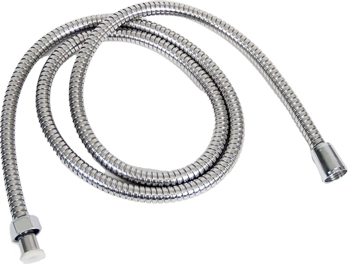 Gerim - Doucheslang 150-180 cm met douchekop aansluiting RVS - Zilver