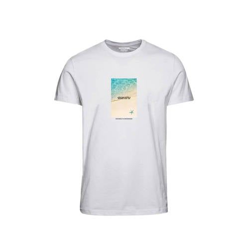 JACK & JONES JUNIOR T-shirt JORMARBELLA met printopdruk wit