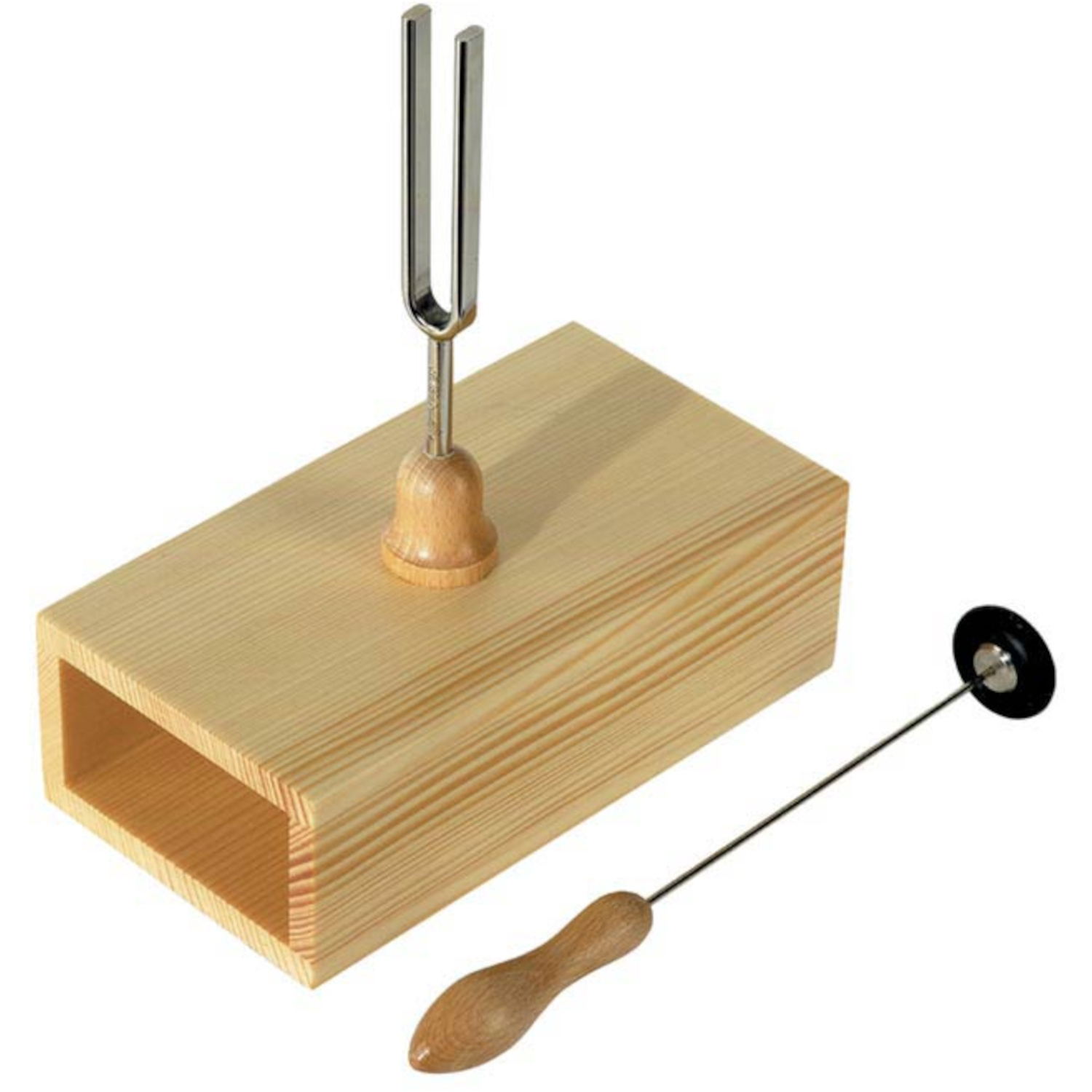 Wittner stemvork met resonantiekast en klopper – Stemming 440 Hz, hoogwaardige stemvork uit Duitsland, met hamer, 924440RA