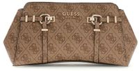 GUESS schoudertas Leona Logo Girlfriend Xbody Latte Logo Lichtbruin