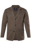 JP 1880 - Heren - Gebreid jasje FLEXNAMIC® Milano-breigoed reverskraag - Kakibruin - Maat 7XL