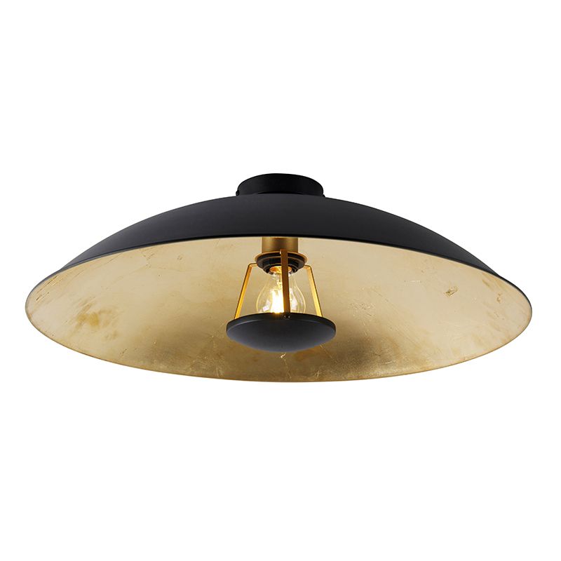 QAZQA Emilienne Novo Plafondlamp - Zwart - Ø 60 cm