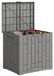 StarTech Gartentruhe 114 liter - Opbergbox van kunststof - Waterdicht - UV-bestendig - Met slot - Grijs