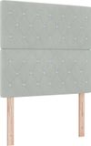 vidaXL Boxspringbed met matras Lichtgrijs 120 x 190 cm Fluweel