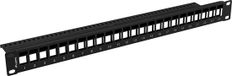 Lanberg Configureerbaar patchpaneel voor keystone 19" of 24 RJ45 met FTP en UTP1U