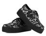 T.U.K. Viva Hi Creeper White Black Dames Creepers - zwart/wit - EU37