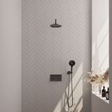 Brauer Gunmetal Carving Thermostatische Regendoucheset Inbouw