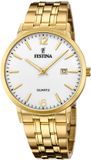 Festina Herenhorloge F20513/2 Analoog Roestvrij Staal Goudkleurig Zilverkleurig