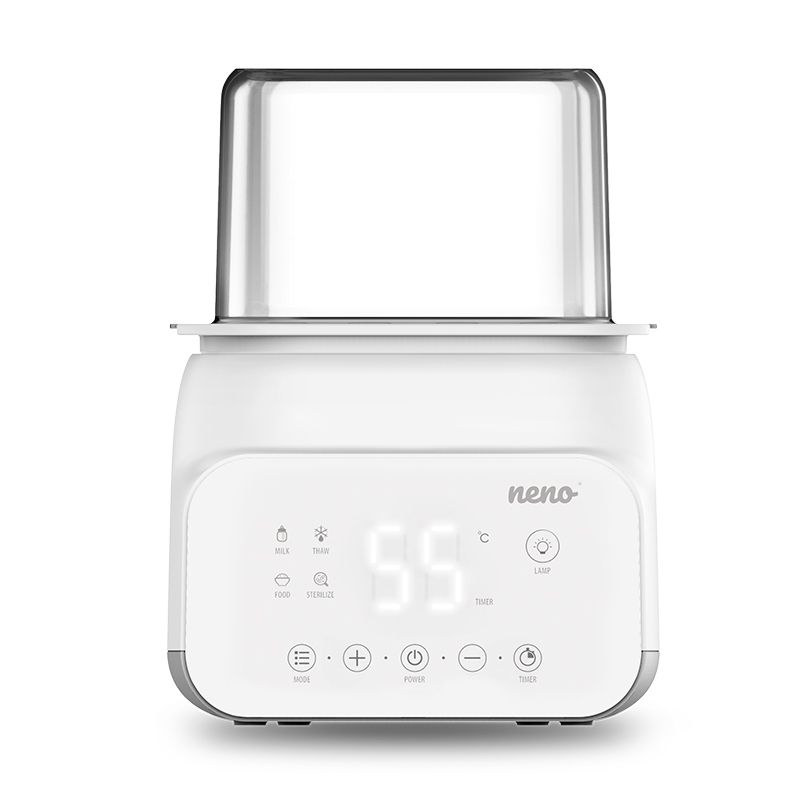 Neno Vita Elektrische sterilisator - Wit - LCD - 10 min - 2 flessen