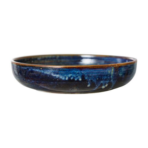 HK Living Chef ceramics diep bord - Ø21,5 cm - blauw