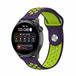 By Qubix Qubix - Sport Edition siliconen band - Paars + groen - geschikt voor Huawei Watch 5 - 46mm