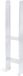 GAH Alberts H-paalhouder Lichte Breedte 91 mm Metaal/Staal Zilver