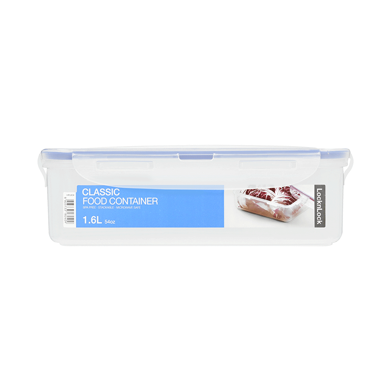 Lock&Lock HPL826 - Voorraaddoos - 2.6 liter - Rechthoekig - Blauw/Transparant