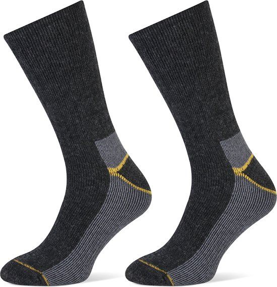 STAPP Thermo 2-Pack Sokken Antraciet Melange Maat 50