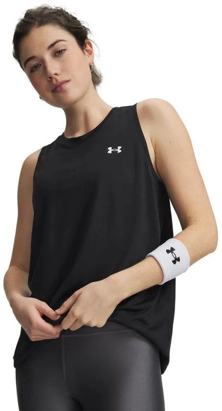Under Armour Tech Tank Solid Mouwloos T-shirt Zwart L Vrouw