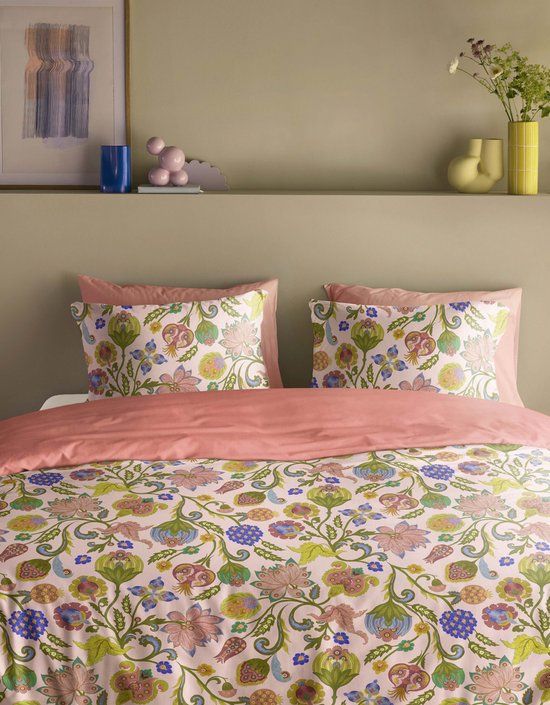 Oilily Katoenen Dekbedovertrek Lits-Jumeaux Multicolor Gebloemd 240x220 cm
