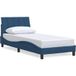 Prolenta Maison Exclusive Sommier sans matelas « Hanko » bleu 90 x 190 cm en tissu