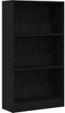 vidaXL Boekenkast Zwart Eiken 60x24x109 cm Engineered Wood