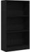 vidaXL Boekenkast Zwart Eiken 60x24x109 cm Engineered Wood