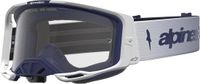 Alpinestars Vision 8 Amber Motocrossbril - Wit/Blauw