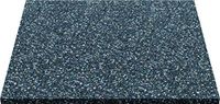ID Mat DALLEANTIVIB606 Antitrillingstegels, 100% gerecycled rubber, zwart, 60 x 60 cm