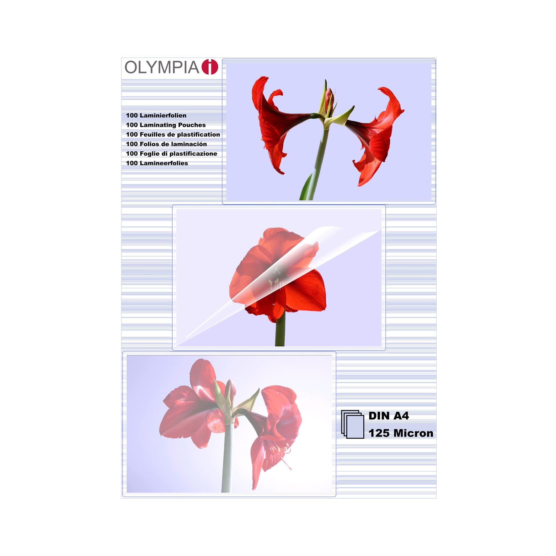 Olympia Laminatorzakken A4 125 micron - 100 stuks