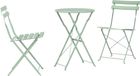 Syfax Vouw Bistro Set 3 st Sea foam Staal