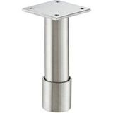 Häfele Pied de meuble Inox brillant, 80 mm