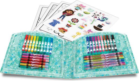 Crayola Gabby's Dollhouse Creative Suitcase - 40 Pieces - Kids