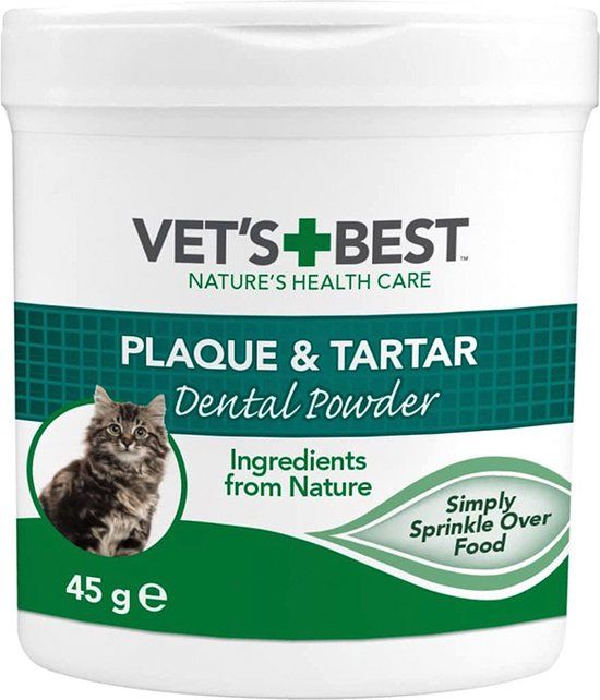 Vets Best Dental Powder Kat - 45 g