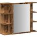Vieux Bois Armoire à miroir de salle de bain bois d'ingénierie