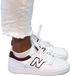 New Balance 480 Sneakers Mannen Wit Donker Rood Leer Maat 37