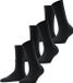 FALKE Family 3-Pack katoenen sokken dames zwart - maat 35-38