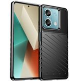 Thunder Armor Flexibele Gel Case voor Xiaomi Redmi Note 13 5G, Zwart