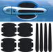 Film de protection anti-rayures sans marque pour poignées de porte de voiture - 8 pièces - Durable et élégant