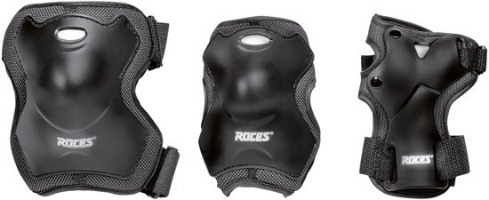 Roces Super 3-pack Protectie Set Inlineskates - Maat One size - Unisex - zwart Maat L