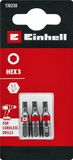 Originele Einhell Standaard Bits, 3-delig, 25 mm, Hex 3