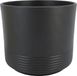 Bela Arte Bloempot/plantenpot Rille - ribbel - antraciet - voor kamerplant - D32 x H27 cm