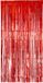 Merkloos Folie wand en deurgordijn versiering - rood - 200 x 100 cm - Feestartikelen - Brandvertragend