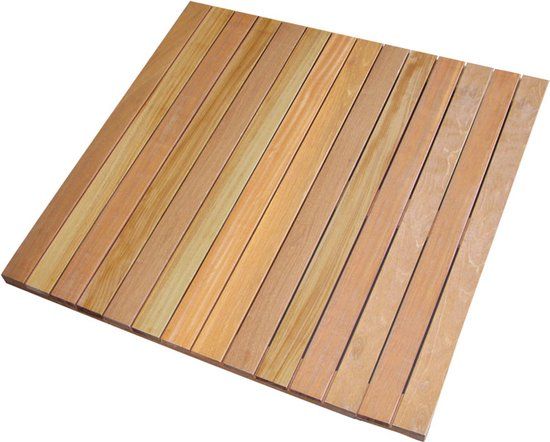 Intergard Vlondertegels 100x100cm hardhout (glad)