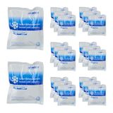 Relaxdays instant coldpack, set van 20, zonder vriezer, HxB: 14,5 x 12,5 cm, koelt tot 25 min, koude kompres, wit-blauw